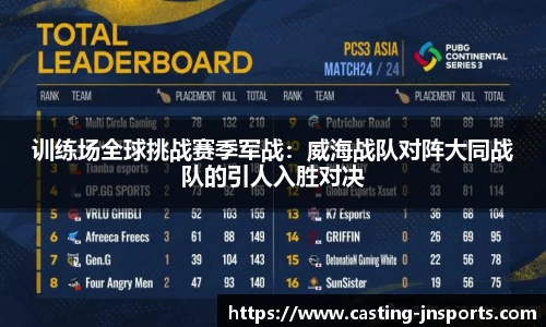 训练场全球挑战赛季军战：威海战队对阵大同战队的引人入胜对决